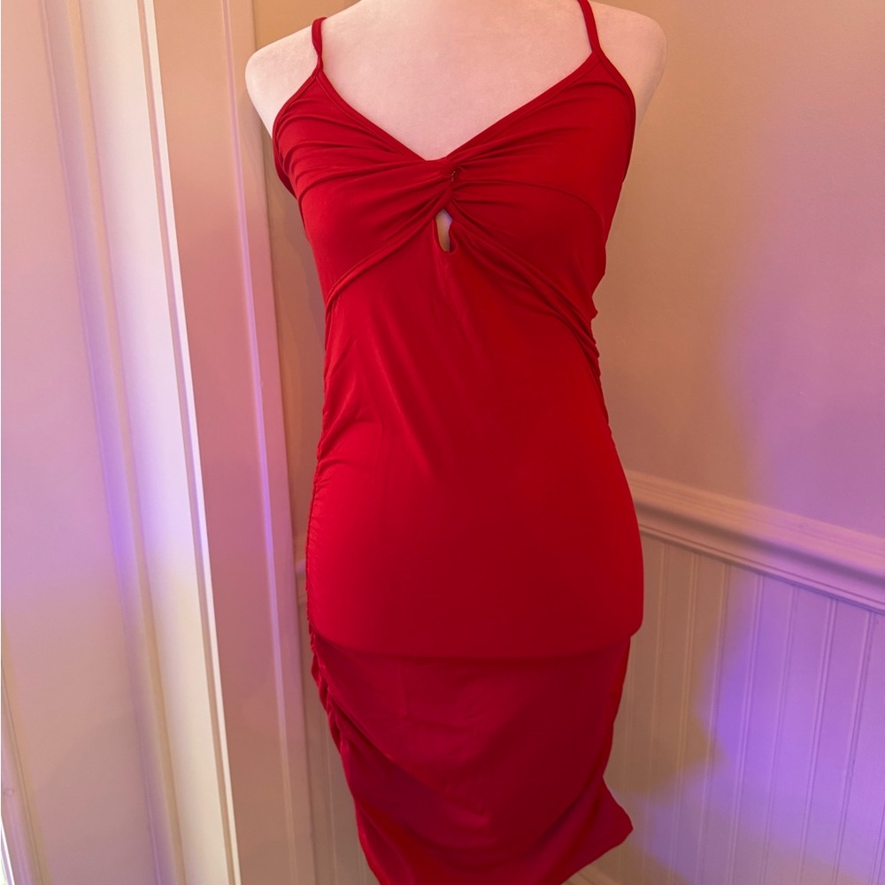Oh Polly Bodycon Ruched Mini Dress - Picture 2 of 3